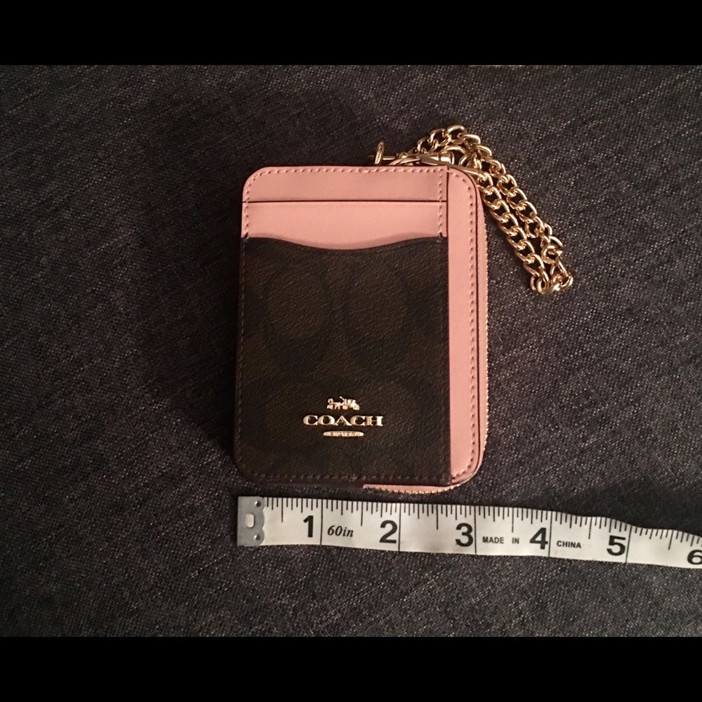 Coach Card Case with chain